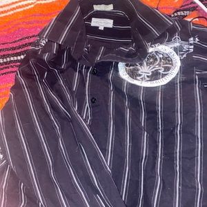 Eighty Eight Affliction Type Button down shirt Emo Goth Y2k Scene gothic gothfas